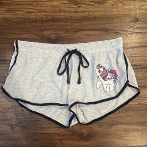 My Little Pony Women Small Micro Mini‎ Low Rise Shorts Y2K Baddie Coquette Bratz